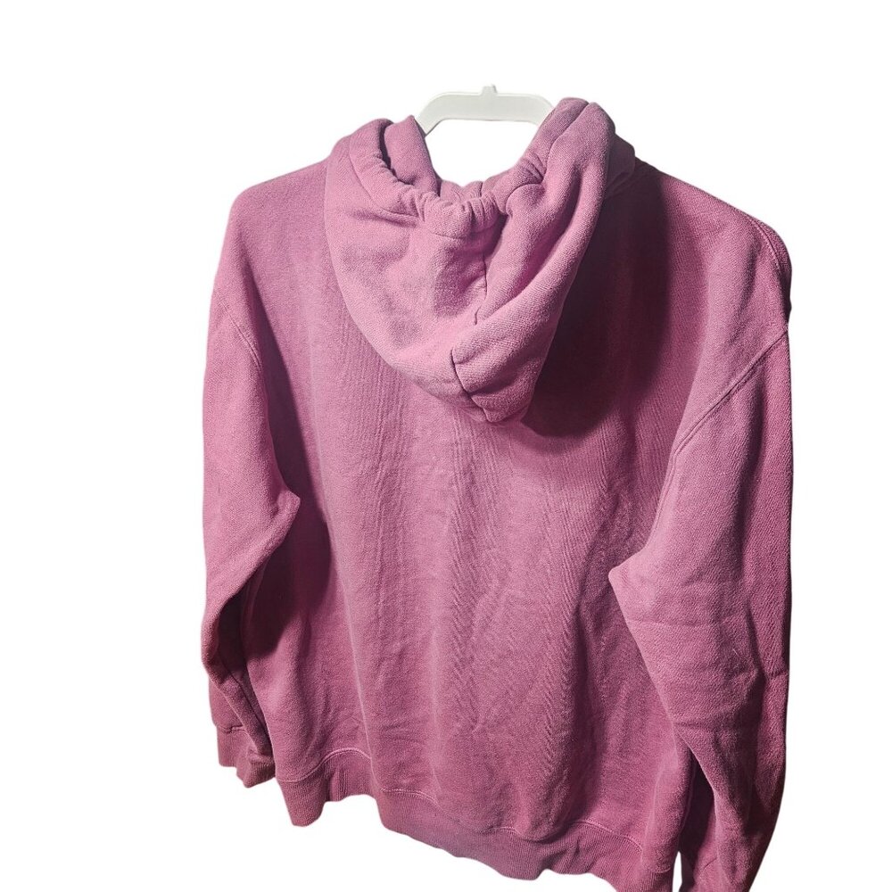 Volcom Pink Pullover Hoodie M Classic Fit Cotton/Polyester Mens Sweatshirt - Picture 4 of 4